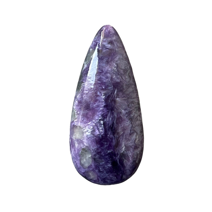 Charoite, CHR051, cabochon cut, 40x19x6 mm