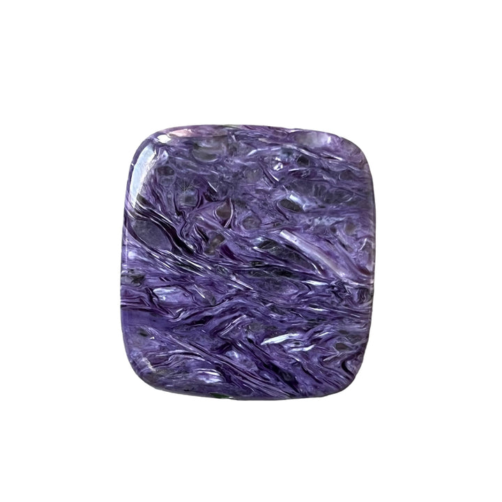 Charoite, CHR070, cabochon cut, 29x31x6 mm
