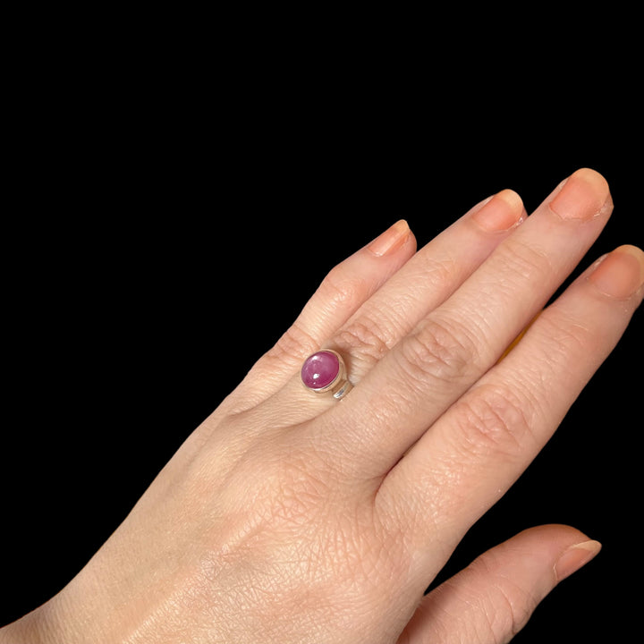 Silberring mit Rubin - Größe 52 - BS047