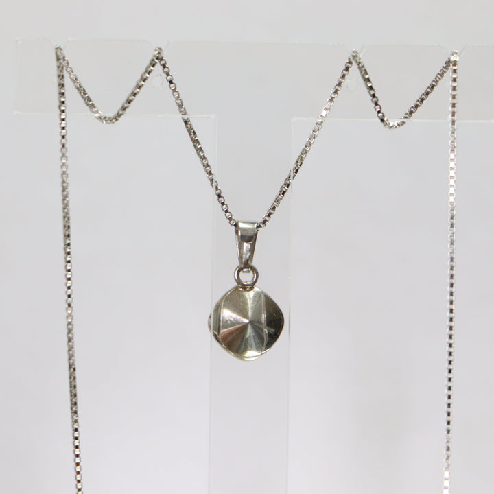 Pendentif, cristaux Swarovski, argent rhodié, bleu, MANON