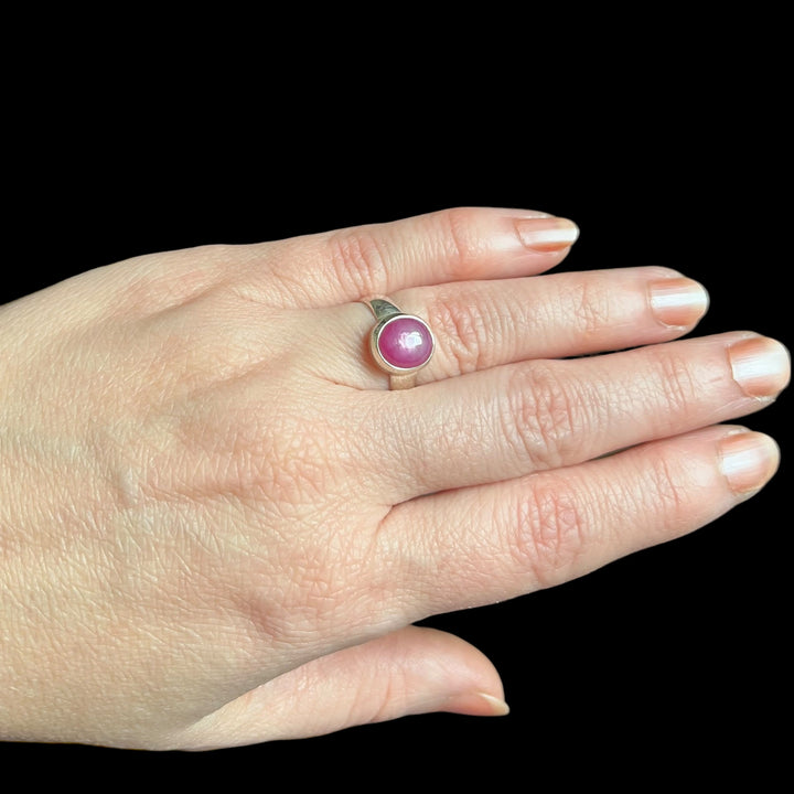 Silberring mit Rubin - Größe 52 - BS047