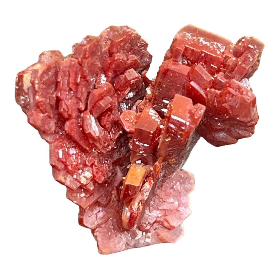 Vanadinite maclée rouge brun du Maroc