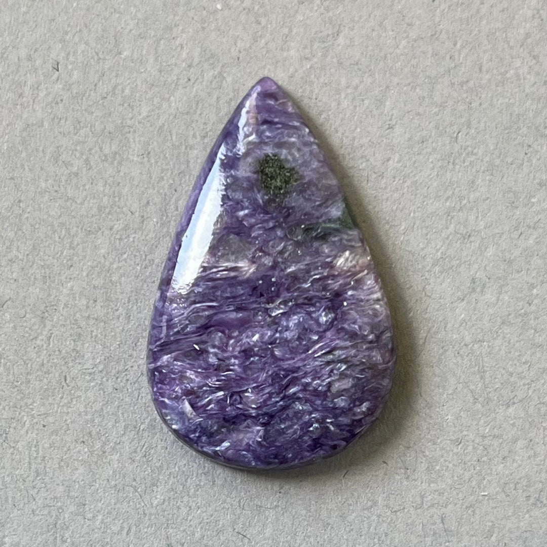 Charoite, CHR081, cabochon cut, 30x20x5 mm