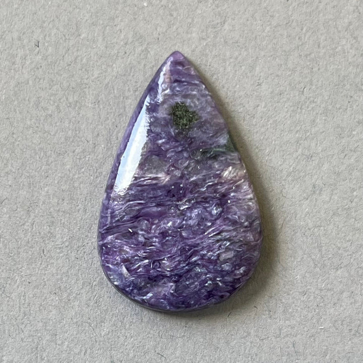 Charoite, CHR081, cabochon cut, 30x20x5 mm