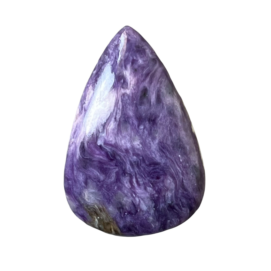 Charoite, CHR082, cabochon cut, 32x21x5 mm