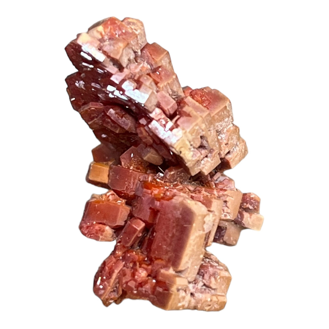Vanadinite maclée rouge brun du Maroc