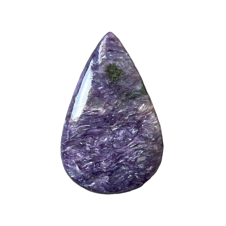 Charoite, CHR081, cabochon cut, 30x20x5 mm