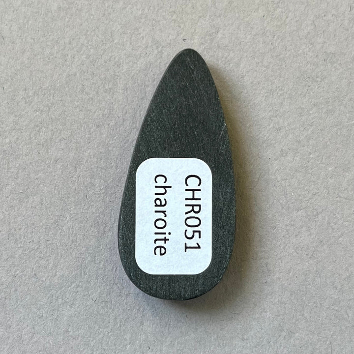 Charoite, CHR051, cabochon cut, 40x19x6 mm