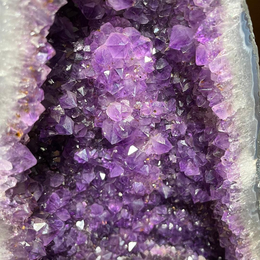 Amethystgeode mit Goethit-Einschlüssen, Brasilien, AAA+, 18 kg, AMG5