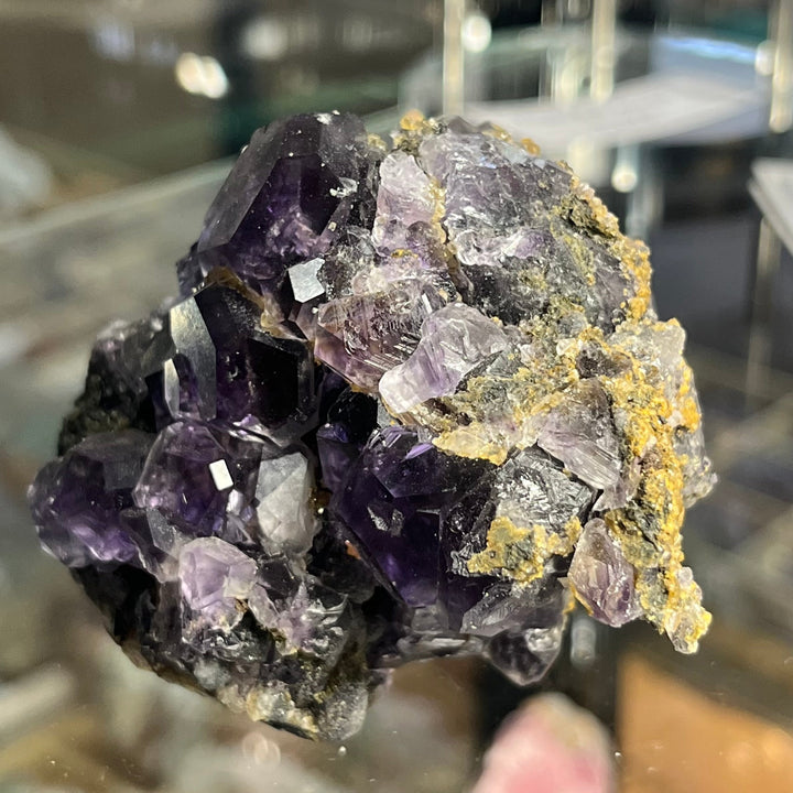 Fluorite violette transparente yongchun Fujian Chine M18W109
