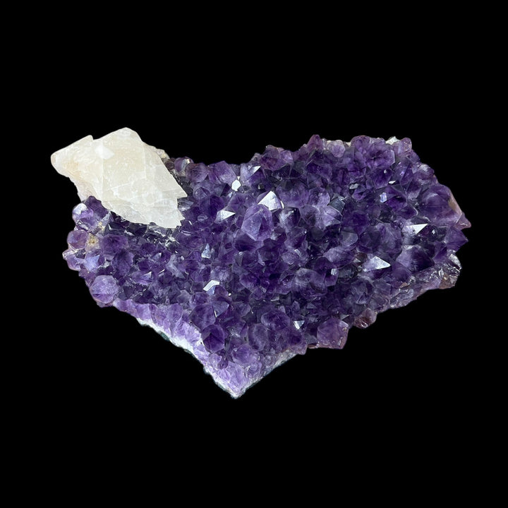 Large Amethyst Druse with Calcite Uruguay