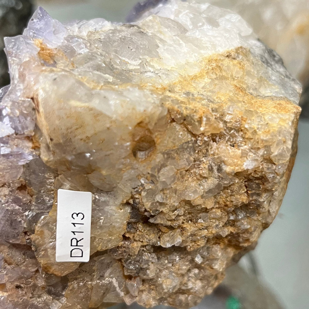 Mauve Fluorite Quartz Asturias Spain DR113