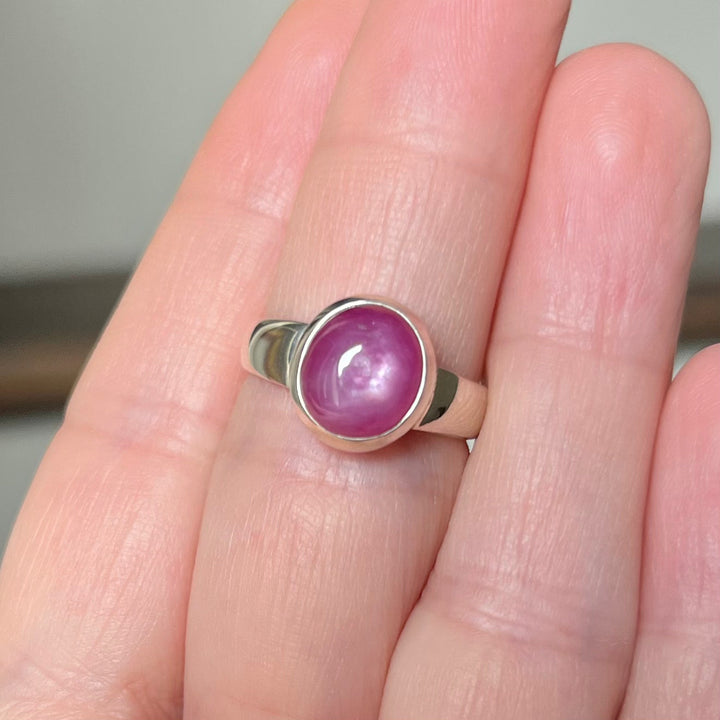 Silberring mit Rubin - Größe 52 - BS047