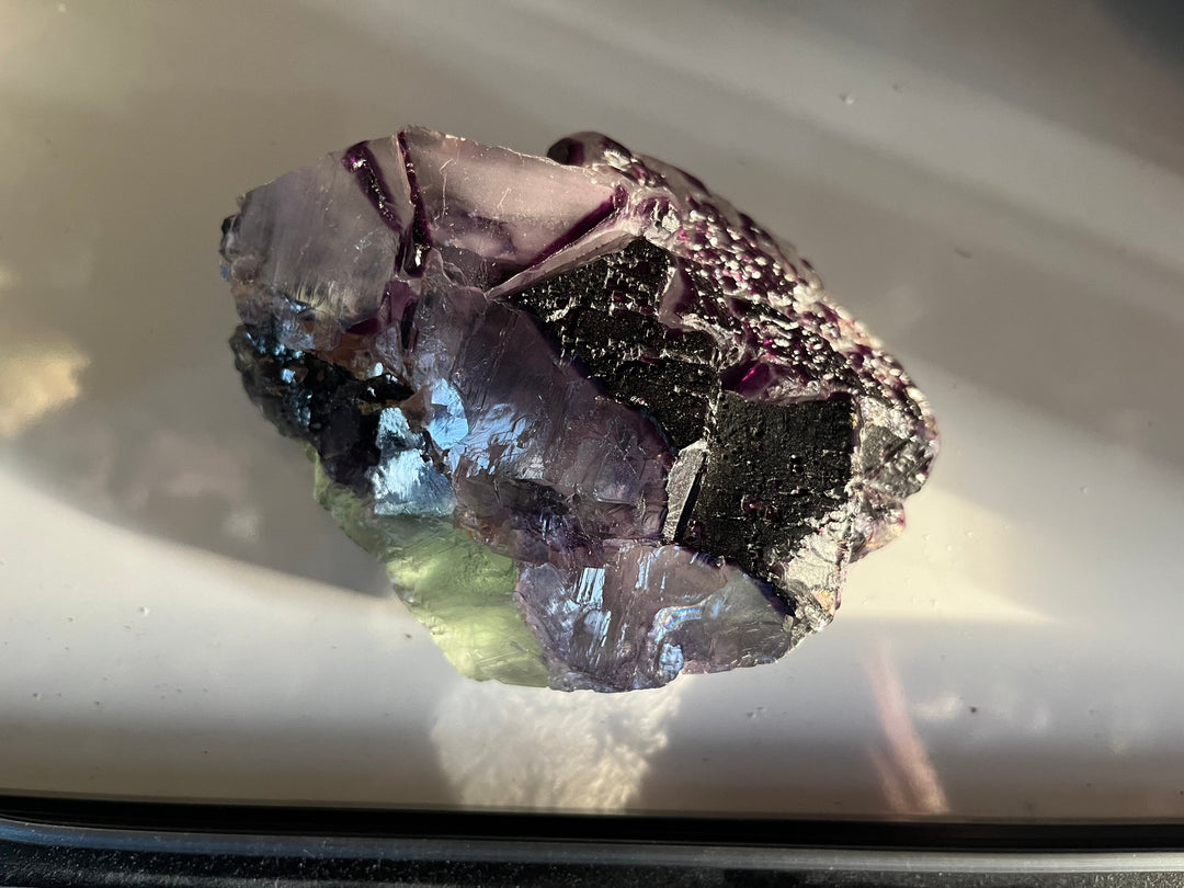 Bicolor Fluorite Camissinone mine, Lombardy, Italy DA217