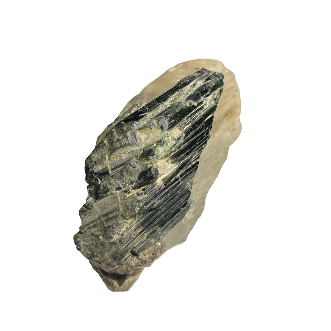 Epidote on quartz, Minas Gerais, Brazil C37