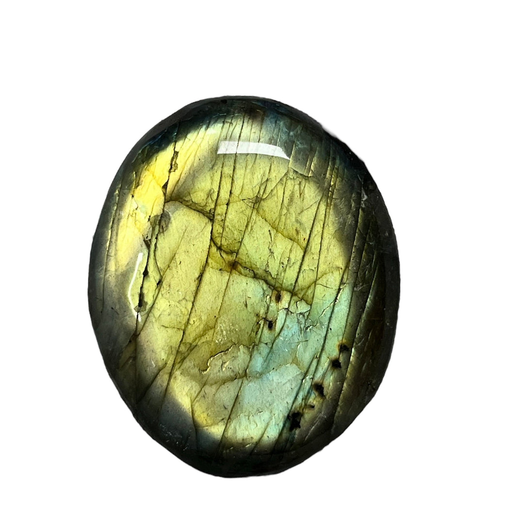 Galet Labradorite jaune Madagascar GLB10