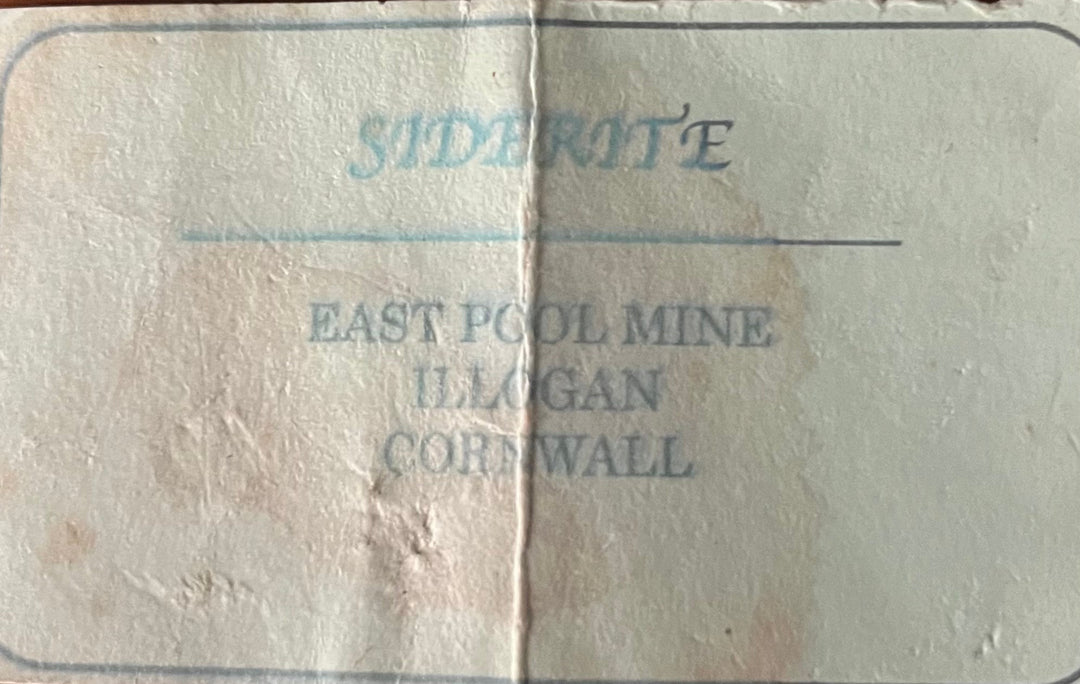 Siderite quartz East Pool mine 19th century England M18S201
