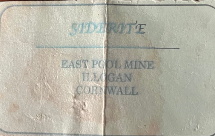 Siderite quartz East Pool mine 19th century England M18S201