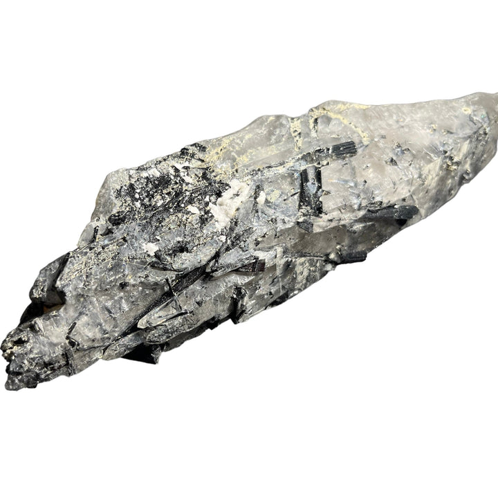 Black tourmaline in quartz, China DA202