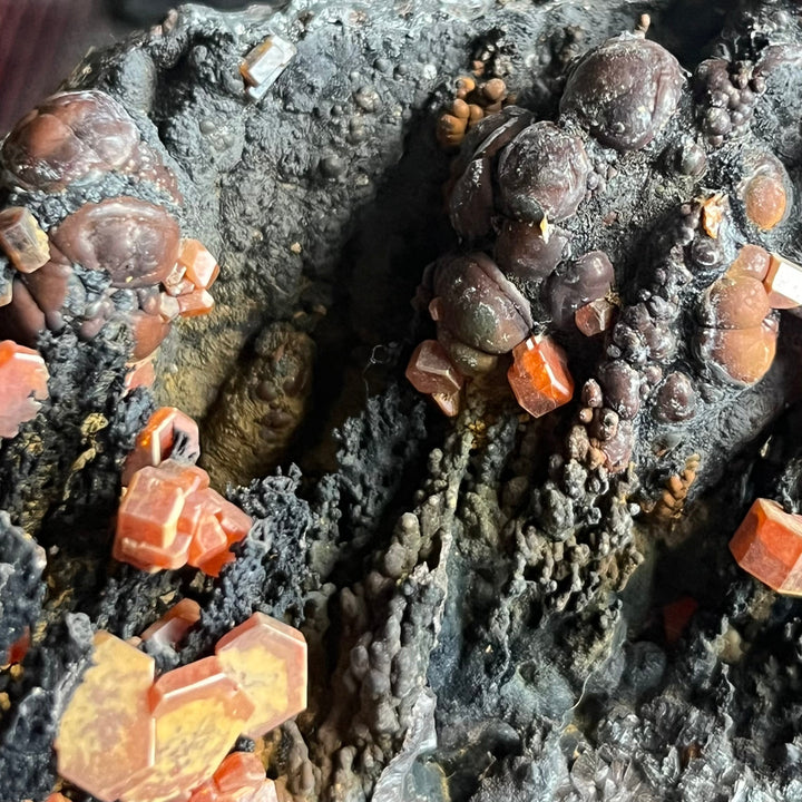 Vanadinite goethite Morocco DB45