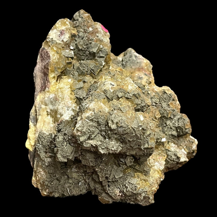 Yellow fluorite marcasite Moscona Spain DR164