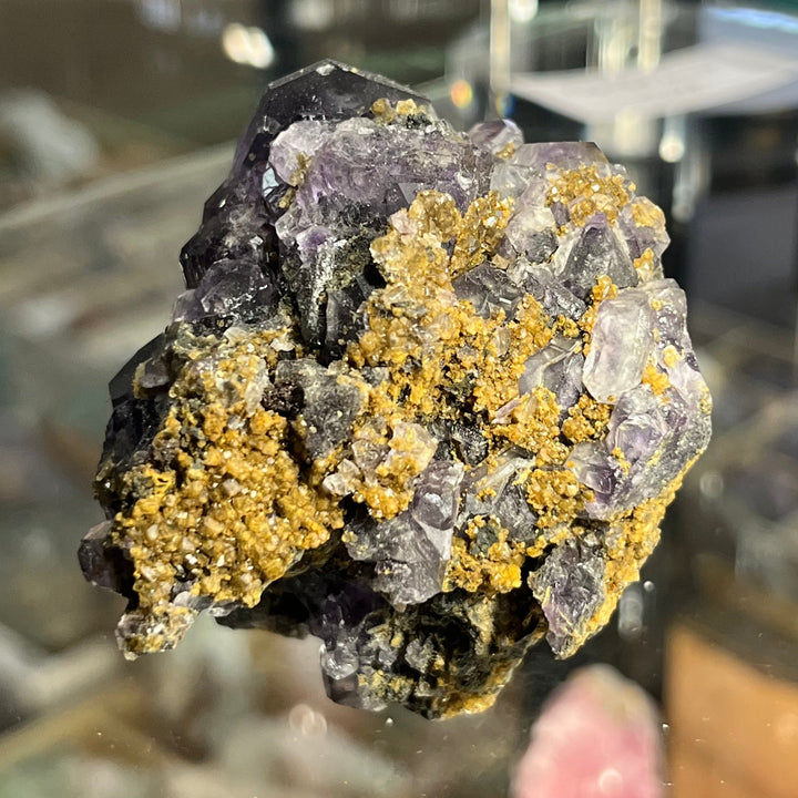 Fluorite violette transparente yongchun Fujian Chine M18W109