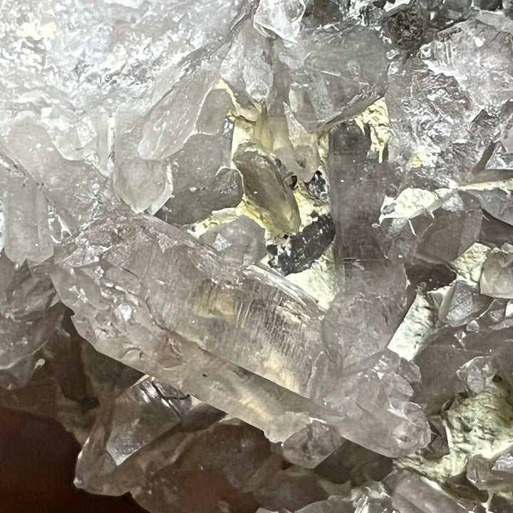 Rauchquarz und Citrin, Saint André d'Embrun, Alpen, Frankreich, DR253