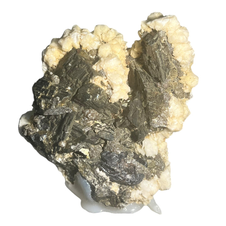 Arsenopyrite et calcite Panasqueiras Portugal PNQ4