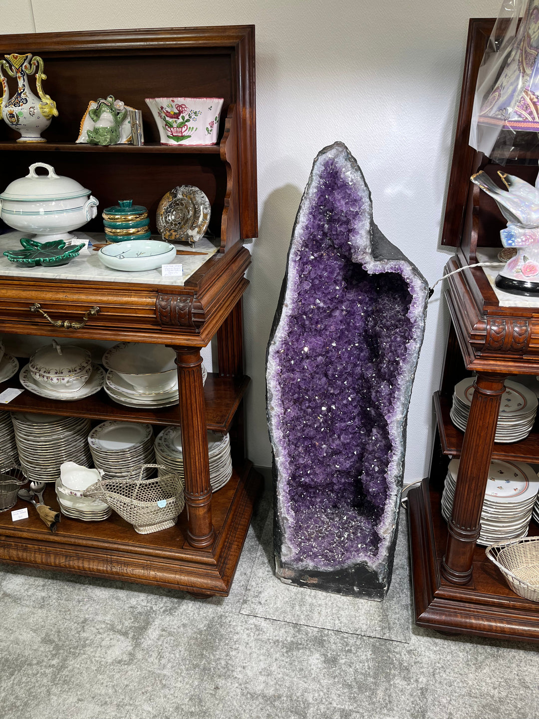 AAA Amethyst Geode with goethite and rutile inclusions from Brazil, 127kg