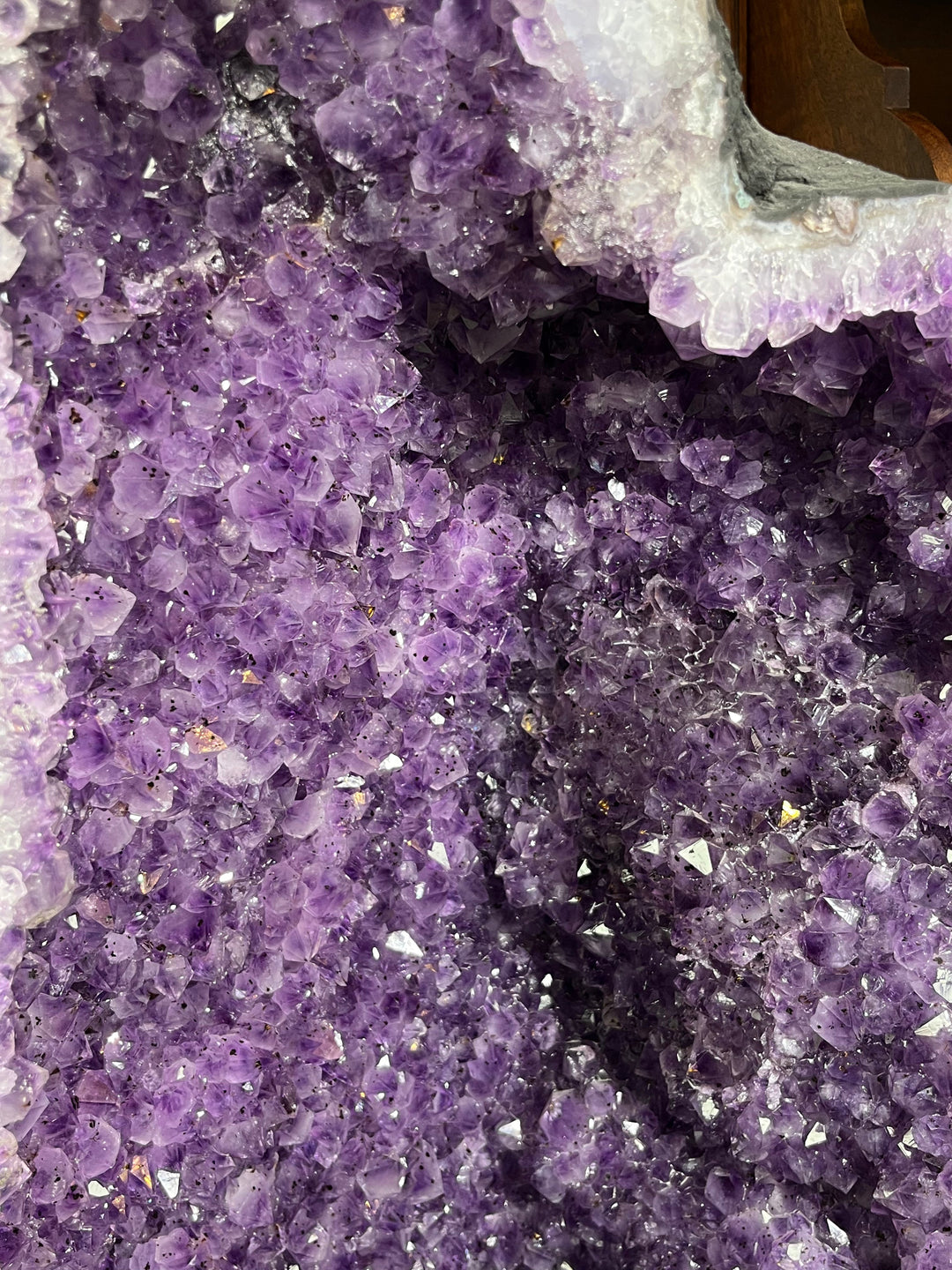 AAA Amethyst Geode with goethite and rutile inclusions from Brazil, 127kg