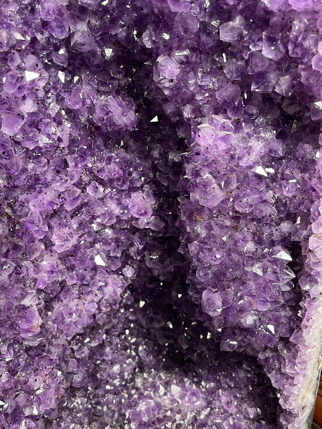 AAA Amethyst Geode with goethite and rutile inclusions from Brazil, 127kg
