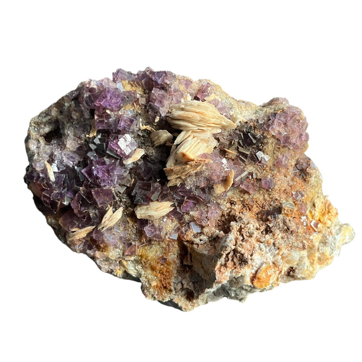 Fluorit, Baryt und Quarz, La Cabana Berbes, Spanien DR153