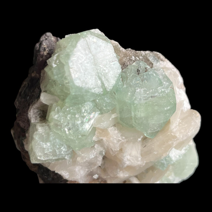 Green apophyllite stilbite Poona India DW224