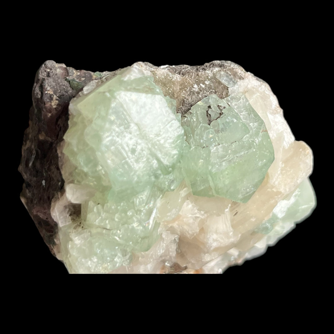 Green apophyllite stilbite Poona India DW224