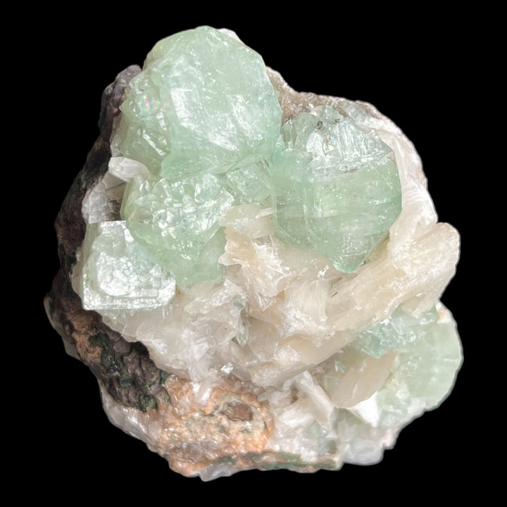 Green apophyllite stilbite Poona India DW224