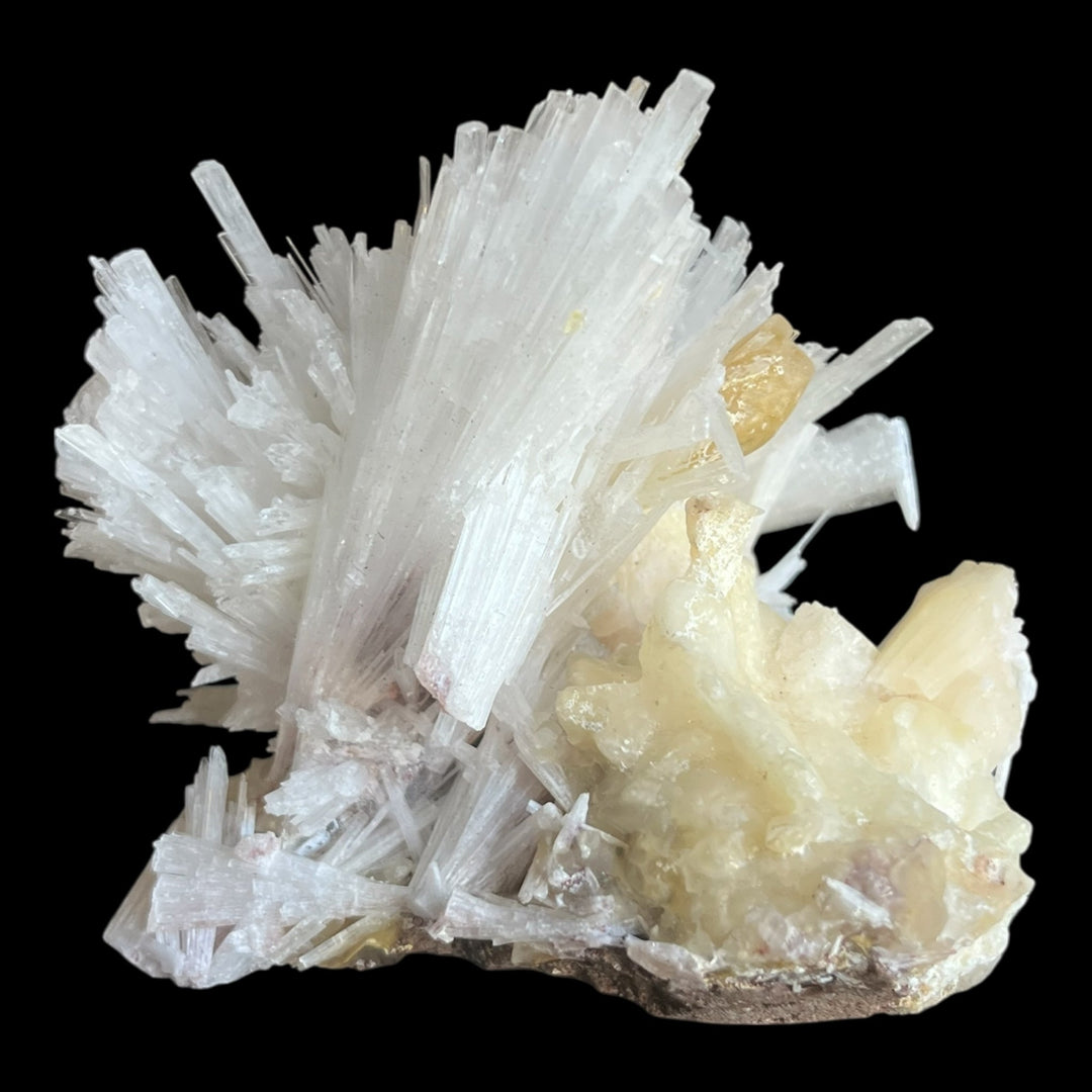 calcite sur Scolecite et stilbite nashik Inde