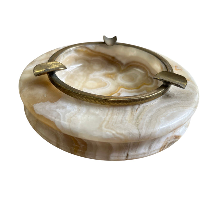 Vintage Onyx-Aschenbecher