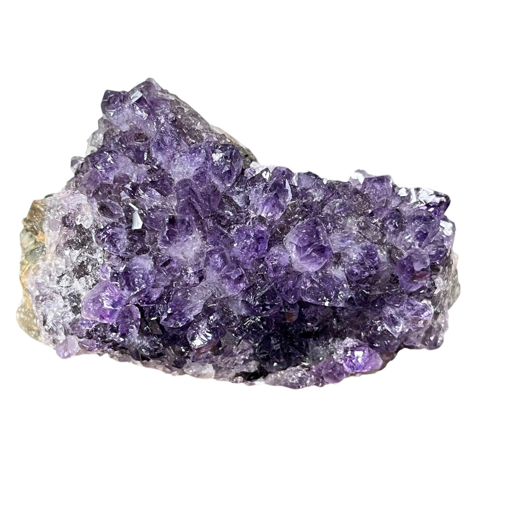 Phantom amethyst druse, quartz and hematite, Brazil AM56
