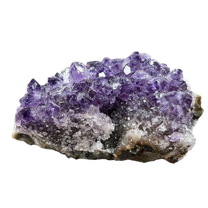 Phantom amethyst druse, quartz and hematite, Brazil AM56