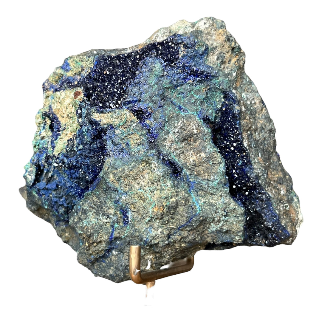 Azurite malachite chalcopyrite Morocco DR270