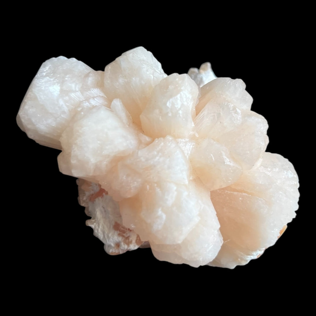 Stellerit, Heulandit auf Mordenit Indien M18W15