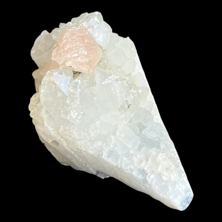 Pink Heulandite on Apophyllite, India, DW195