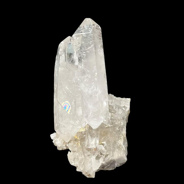 Double-determined rock crystal druse, Brazil QTZ60