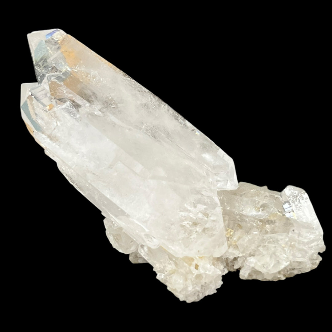 Double-determined rock crystal druse, Brazil QTZ60