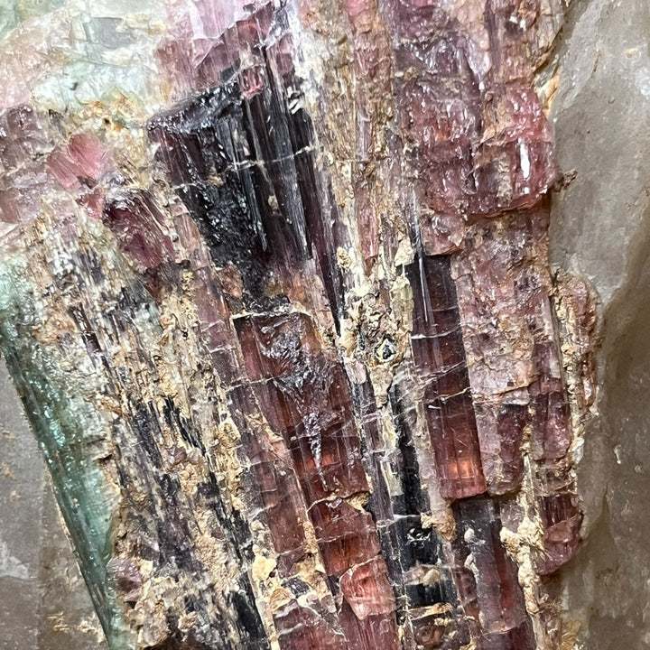 Watermelon tourmaline in quartz, Minas Gerais, Brazil, C38