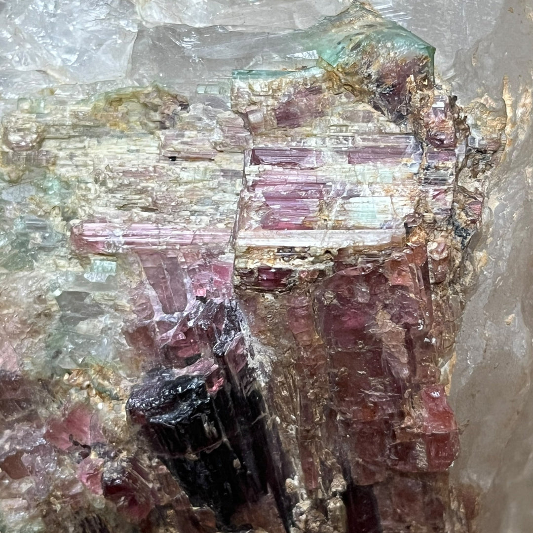 Watermelon tourmaline in quartz, Minas Gerais, Brazil, C38