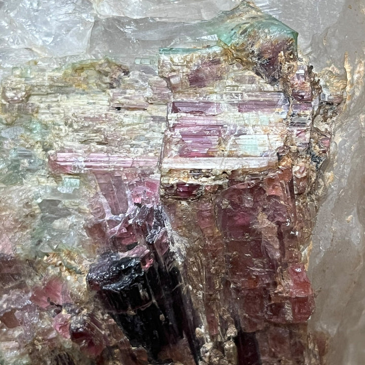 Watermelon tourmaline in quartz, Minas Gerais, Brazil, C38