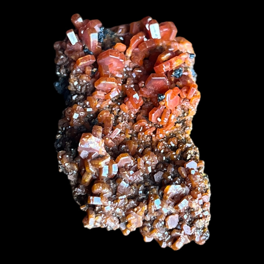 Vanadinite sur goethite Taouz Maroc DR46