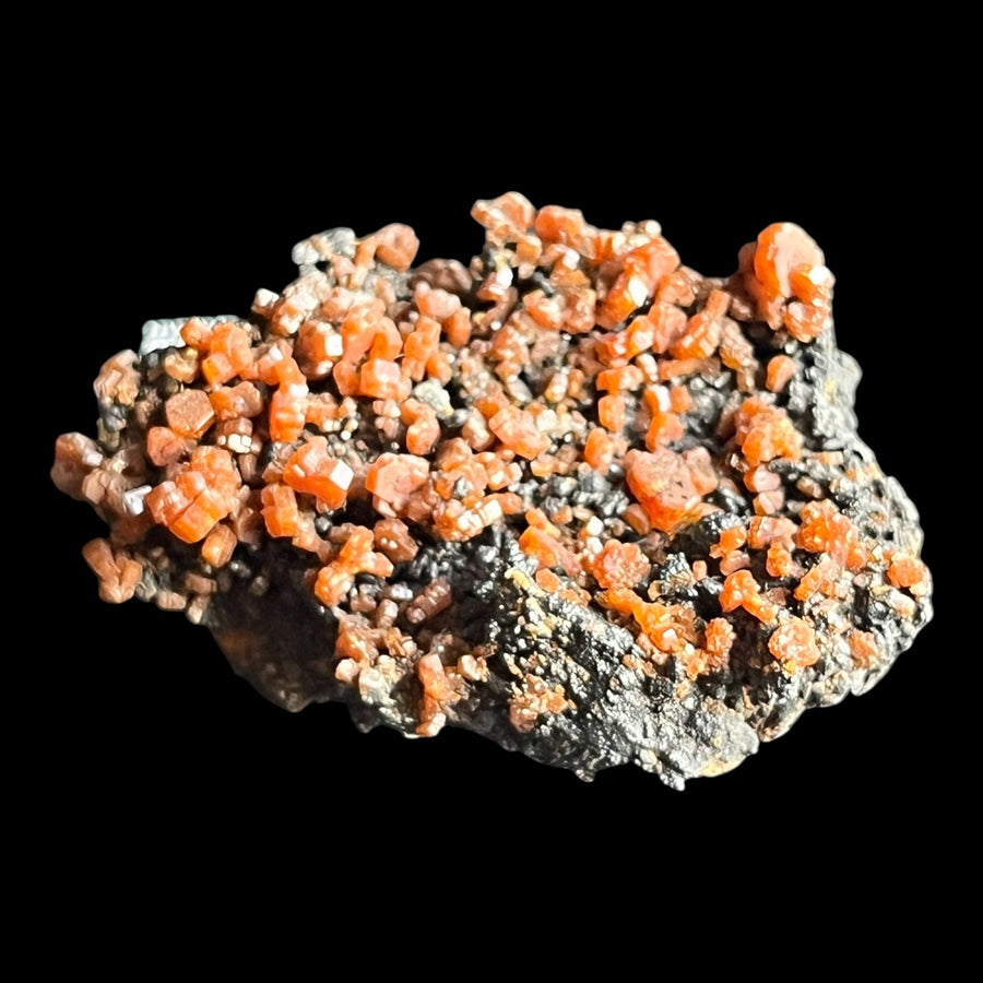 Vanadinite sur goethite Taouz Maroc DR371