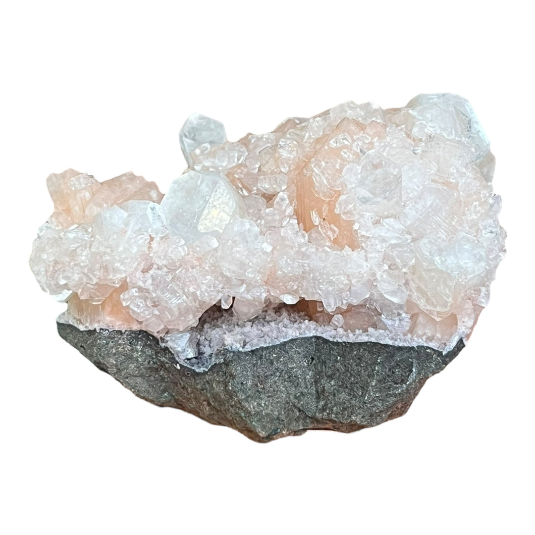 APOPHYLLIT rosa Stilbit Indien M18W58